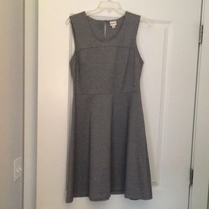 Grey A-Line dress